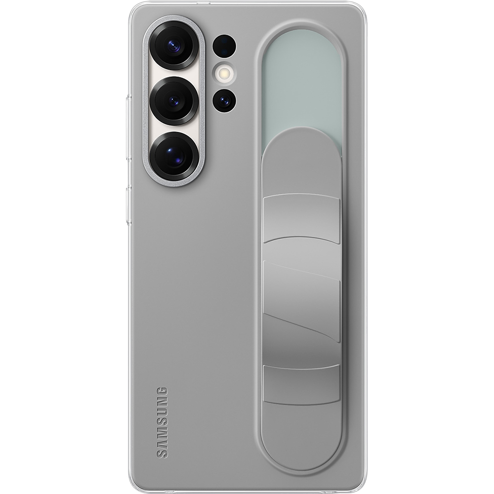 Etui Samsung Silicone Standing Grip Case do Samsung Galaxy S25 Ultra, szare